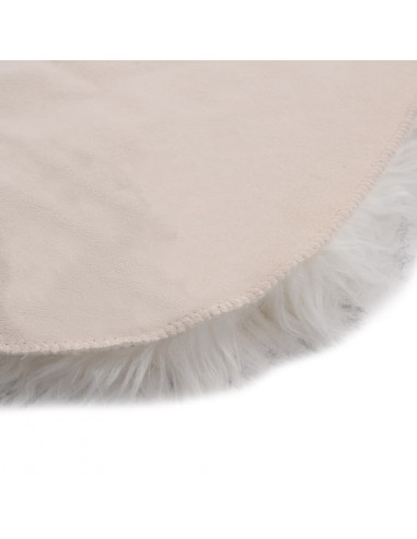 Tappeto in Similpelle di Pecora 60x90 cm Grigio Melange