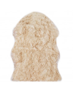 Tappeto in Similpelle di Pecora 60x90 cm Marrone Melange