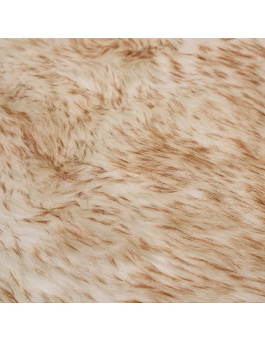 Tappeto in Similpelle di Pecora 60x90 cm Marrone Melange