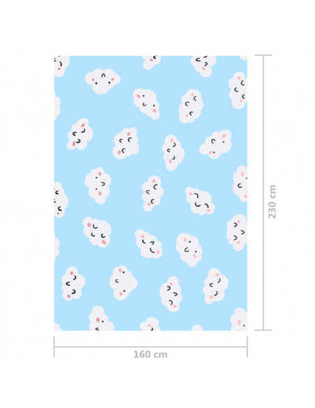 Tappeto Stampato Multicolore 160x230 cm in Tessuto