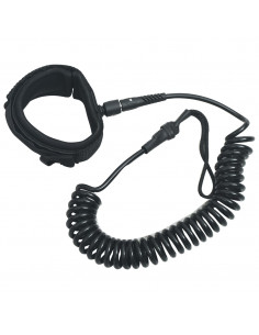 Guinzaglio da SUP a Spirale Nero 10 pollici/25,4 cm