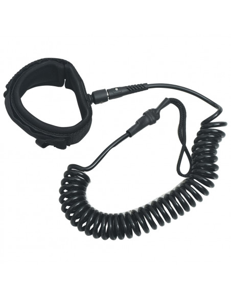 Guinzaglio da SUP a Spirale Nero 10 pollici/25,4 cm