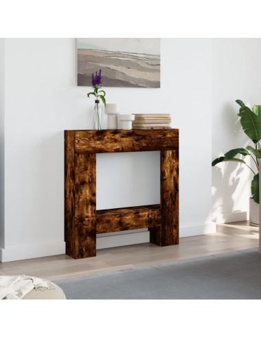 Cornice per Camino Rovere Fumo 81x18x82 cm in Truciolato