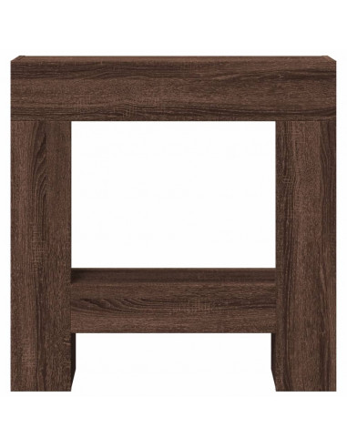 Cornice per Camino Rovere Marrone 81x18x82 cm in Truciolato