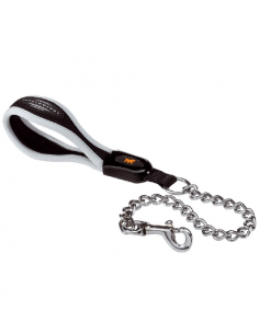 Guinzaglio Ferplast 75477017 Ergocomfort Metal Grigio e Nero Grigio e