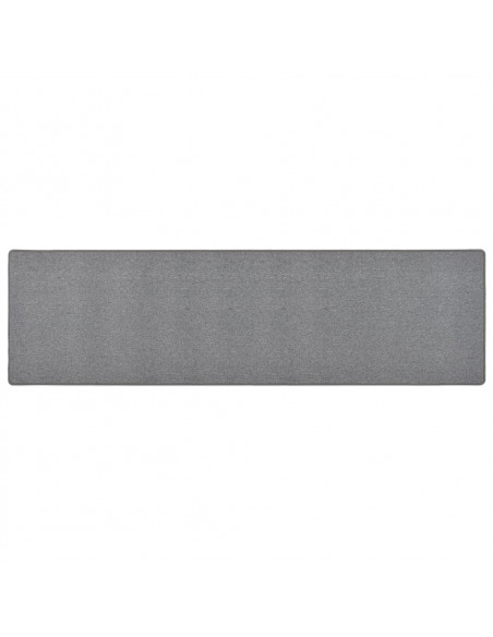 Tappeto Corsia Grigio Scuro 80x300 cm