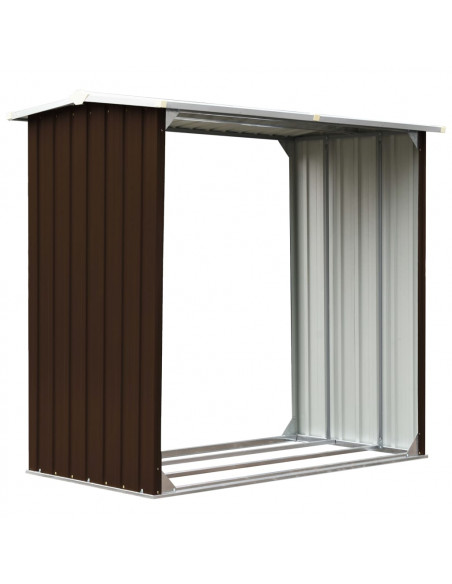 Capannone in Acciaio Zincato 172x91x154 cm Marrone