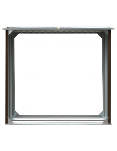 Capannone in Acciaio Zincato 172x91x154 cm Marrone