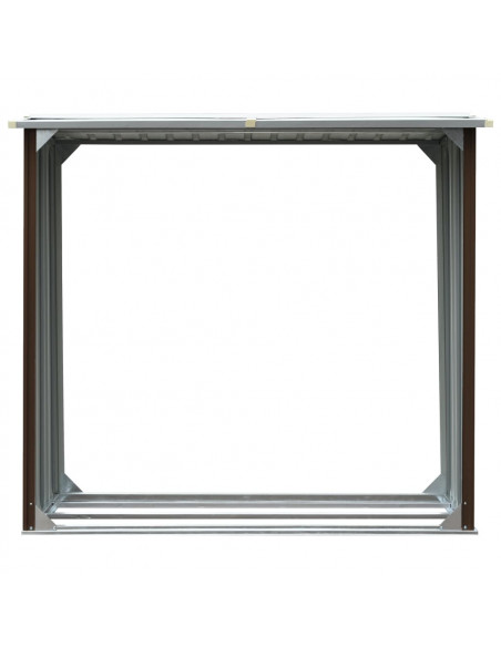 Capannone in Acciaio Zincato 172x91x154 cm Marrone