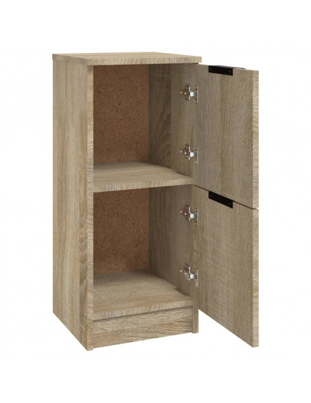 Credenze 2 pz Rovere Sonoma 30x30x70 cm in Legno Multistrato