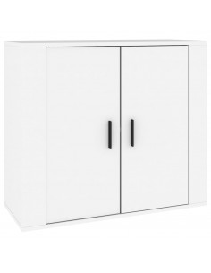 Credenze 3 pz Bianco in Legno Multistrato