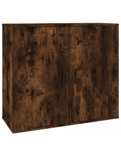 Credenze 3 pz Rovere Fumo in Legno Multistrato