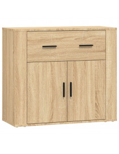 Credenze 3 pz Rovere Sonoma in Legno Multistrato