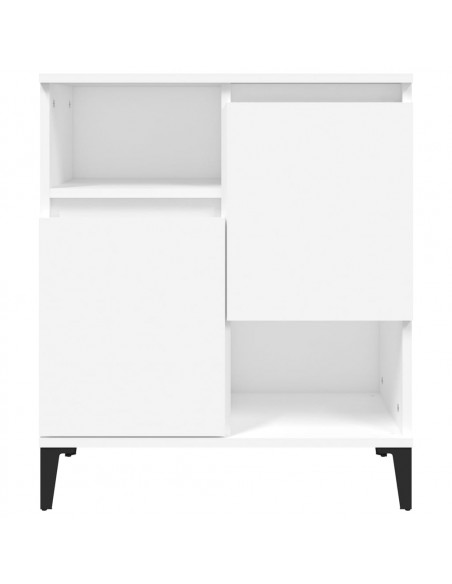 Credenze 2pz Bianche 60x35x70 cm in Legno Multistrato