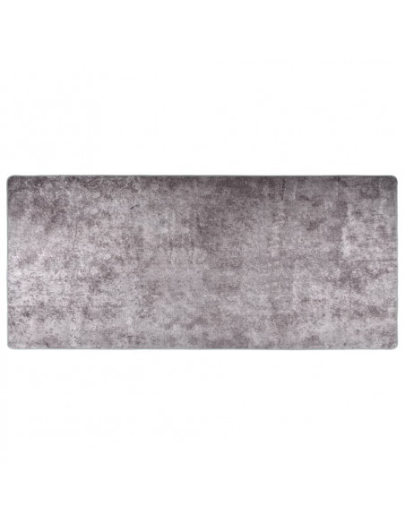 Tappeto Lavabile 80x300 cm Grigio Antiscivolo