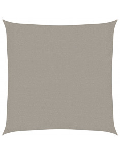 Vela Parasole 160 g/m² Quadrata Grigio Chiaro 2x2 m in HDPE 2