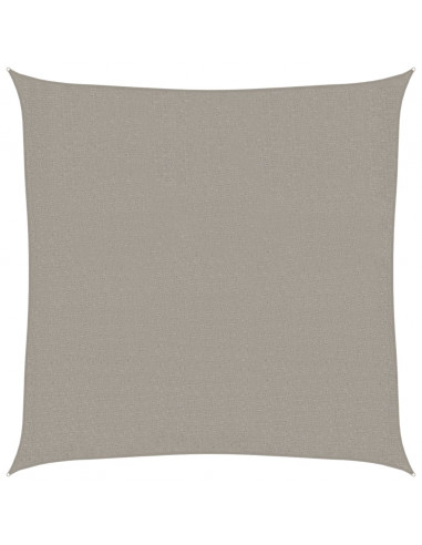 Vela Parasole 160 g/m² Quadrata Grigio Chiaro 2x2 m in HDPE