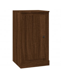 Credenze 2pz Rovere Marrone 37,5x35,5x67,5 cm Legno Multistrato
