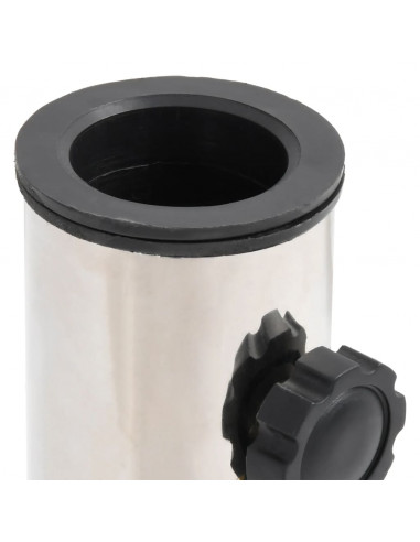 Base per Ombrellone per Palo da Ø38/48 mm Argento Acciaio Inox