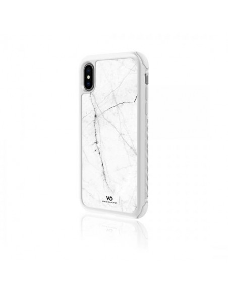 Hama Tough Marble custodia per cellulare 14,7 cm (5.8") Cover Nero, Bianco