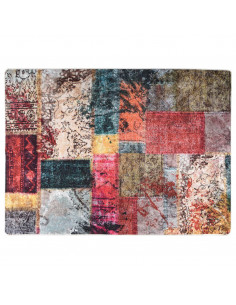 Tappeto Lavabile Patchwork 120x180 cm Multicolore Antiscivolo