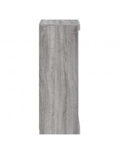 Credenza con Luci LED Grigio Sonoma 41x37x100 cm