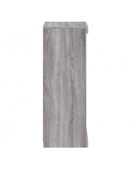 Credenza con Luci LED Grigio Sonoma 41x37x100 cm