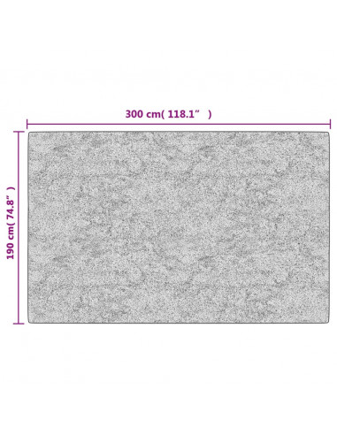 Tappeto Lavabile Patchwork 190x300 cm Multicolore Antiscivolo