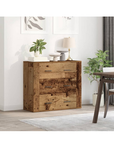 Credenza Legno Vecchio 80x33x70 cm in Truciolato