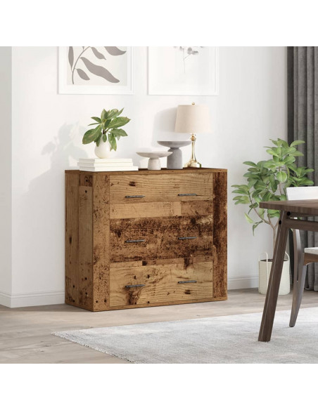 Credenza Legno Vecchio 80x33x70 cm in Truciolato