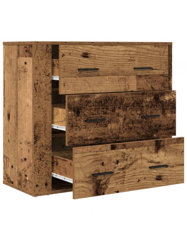 Credenza Legno Vecchio 80x33x70 cm in Truciolato