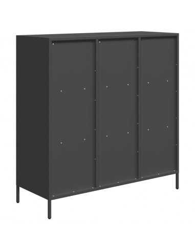 Credenza Nera 101,5x39x103,5 cm in Acciaio