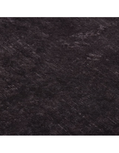 Tappeto Lavabile 80x300 cm Nero e Oro Antiscivolo