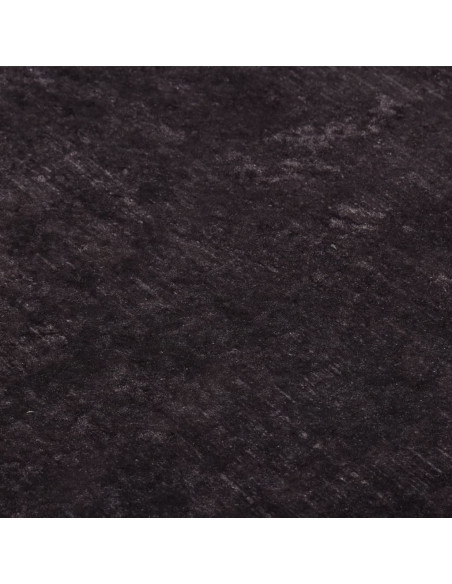 Tappeto Lavabile 80x300 cm Nero e Oro Antiscivolo