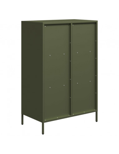 Credenza Verde Oliva 68x39x103,5 cm in Acciaio