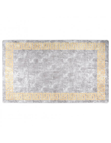 Tappeto Lavabile 120x180 cm Grigio Antiscivolo