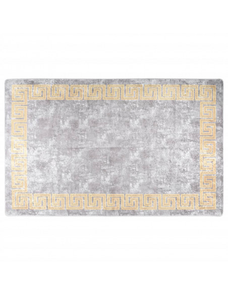 Tappeto Lavabile 160x230 cm Grigio Antiscivolo