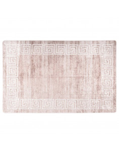 Tappeto Lavabile 80x150 cm Beige Antiscivolo