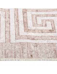 Tappeto Lavabile 120x180 cm Beige Antiscivolo 2