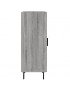 Credenza Grigio Sonoma 34,5x34x90 cm in Legno Multistrato 2