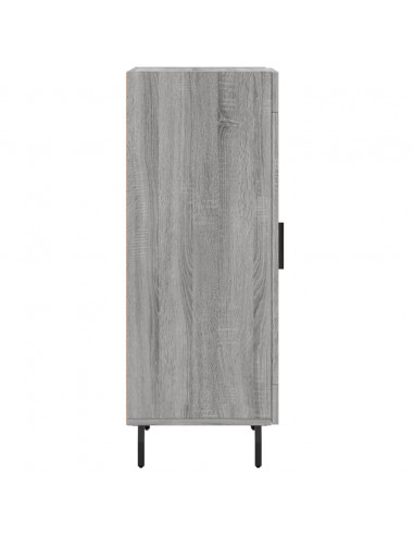 Credenza Grigio Sonoma 34,5x34x90 cm in Legno Multistrato
