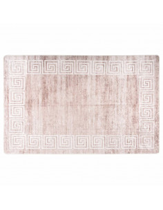 Tappeto Lavabile 160x230 cm Beige Antiscivolo