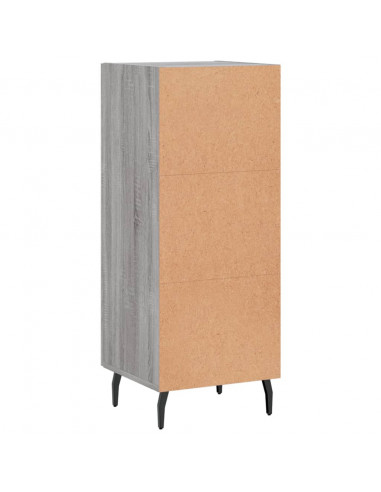 Credenza Grigio Sonoma 34,5x34x90 cm in Legno Multistrato