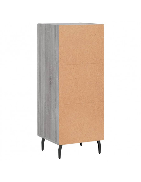 Credenza Grigio Sonoma 34,5x34x90 cm in Legno Multistrato