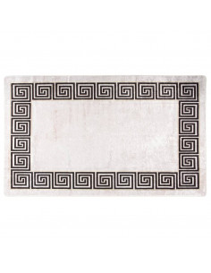 Tappeto Lavabile 120x180 cm Beige Chiaro Antiscivolo