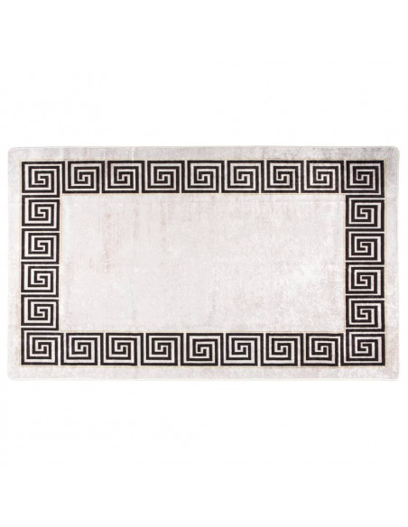 Tappeto Lavabile 120x180 cm Beige Chiaro Antiscivolo