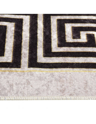 Tappeto Lavabile 120x180 cm Beige Chiaro Antiscivolo