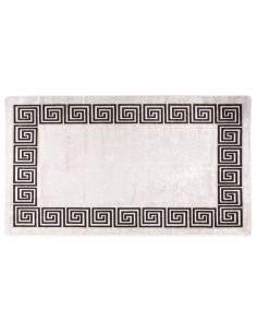 Tappeto Lavabile 190x300 cm Beige Chiaro Antiscivolo