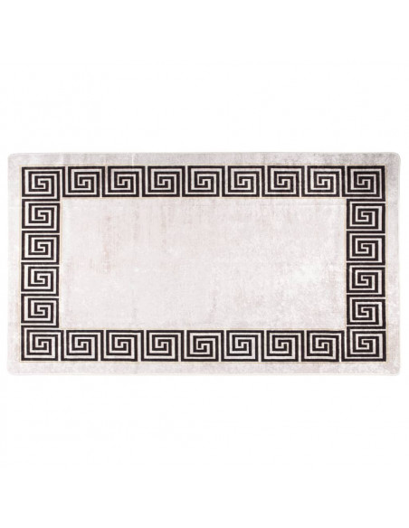Tappeto Lavabile 190x300 cm Beige Chiaro Antiscivolo