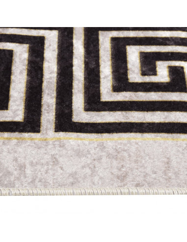 Tappeto Lavabile 190x300 cm Beige Chiaro Antiscivolo